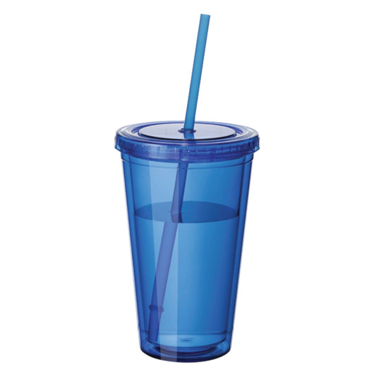 Blue Plastic Tumbler Cup